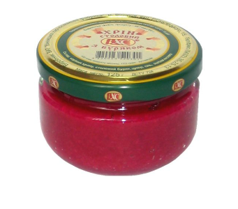 Хрін столовий, з буряком (червоний), ДСТУ 724, 1 кг